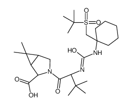 (1R,2S,5S)-3-((S)-2-(3-(1-((叔丁基磺酰基)甲基)环己基)脲基)-结构式