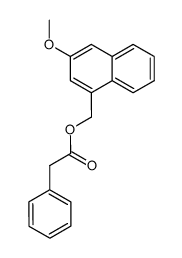 3-methoxy-1-naphthylmethyl phenylacetate Structure