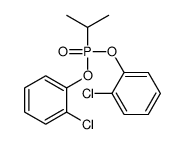 1-chloro-2-[(2-chlorophenoxy)-propan-2-ylphosphoryl]oxybenzene Structure