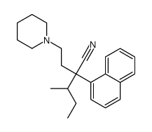 α-(1-Methylpropyl)-α-(2-piperidinoethyl)-1-naphthaleneacetonitrile结构式