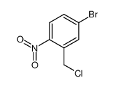 4-bromo-2-(chloromethyl)-1-nitrobenzene结构式