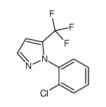 1-(2-CHLOROPHENYL)-5-(TRIFLUOROMETHYL)-1H-PYRAZOLE结构式