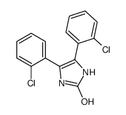 4,5-bis(2-chlorophenyl)-1,3-dihydroimidazol-2-one Structure