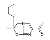 2-butyl-2-methyl-6-nitro-3H-imidazo[2,1-b][1,3]oxazole structure