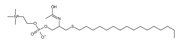 (2-acetamido-3-hexadecylsulfanylpropyl) 2-(trimethylazaniumyl)ethyl phosphate Structure