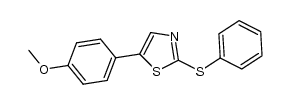 5-(4-methoxyphenyl)-2-(phenylthio)thiazole Structure