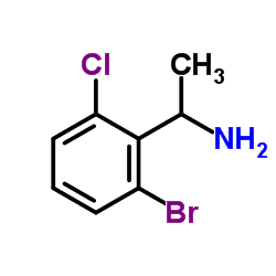 1-(2-Bromo-6-chlorophenyl)ethanamine Structure