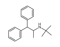 N-t-Butyl-(1-methyl-2,2-diphenylethyl)amine结构式