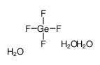 tetrafluorogermane,trihydrate Structure