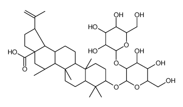 lup-20(29)-en-28-oic-3-O-beta-glucopyranosyl(2-1)-O-beta-glucopyranoside结构式