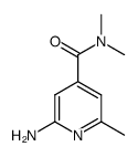 2-Amino-N,N,6-trimethylisonicotinamide structure