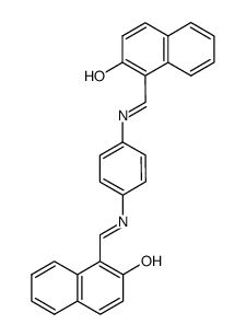 1,1’-[1,4-phenylenediylbis(nitrilomethylidine)]bis(2-naphthol) Structure