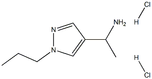 1-(1-propylpyrazol-4-yl)ethanamine:dihydrochloride Structure