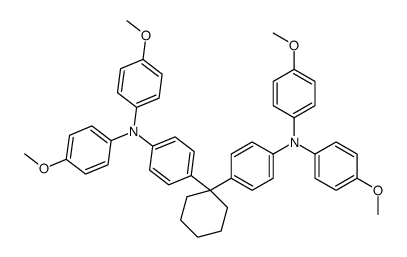 4-[1-[4-(4-methoxy-N-(4-methoxyphenyl)anilino)phenyl]cyclohexyl]-N,N-bis(4-methoxyphenyl)aniline Structure