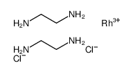 dichlorobis(ethylenediamine)rhodium chloride Structure