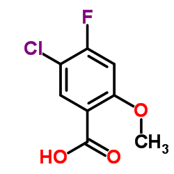 5-Chloro-4-fluoro-2-methoxybenzoic acid结构式