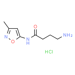 4-Amino-N-(3-methylisoxazol-5-yl)butanamide hydrochloride Structure