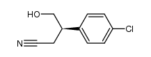 4-hydroxy-3-(p-chlorophenyl)butyronitrile结构式