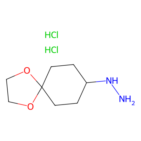 1,4-dioxaspiro[4.5]decan-8-ylhydrazine dihydrochloride结构式