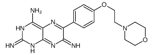 6-[4-(2-morpholin-4-ylethoxy)phenyl]pteridine-2,4,7-triamine结构式