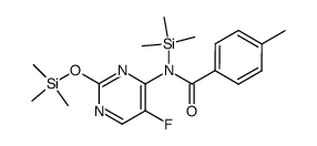 N4,2-bis-(trimethylsilyl)-5-fluoro-N4-p-toluoylcytosine Structure