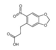 3-(4,5-Methylenedioxy-2-nitrophenyl)propanoic acid Structure