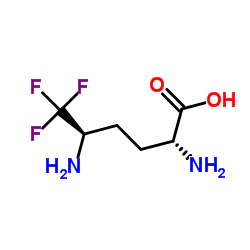 (5R)-5-Amino-6,6,6-trifluoro-D-norleucine Structure