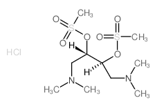 N,N,N,N-tetramethyl-2,3-bis(methylsulfonyloxy)butane-1,4-diamine structure