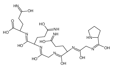 (2S)-5-amino-2-[[(2S)-5-amino-2-[[2-[[(2S)-5-amino-5-oxo-2-[[2-[[(2S)-pyrrolidine-2-carbonyl]amino]acetyl]amino]pentanoyl]amino]acetyl]amino]-5-oxopentanoyl]amino]-5-oxopentanoic acid Structure