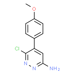 6-Chloro-5-(4-methoxyphenyl)pyridazin-3-amine picture