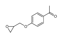 1-4-(Oxiran-2-ylmethoxy)phenylethanone structure