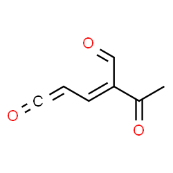 2,4-Pentadienal, 2-acetyl-5-oxo-, (E)- (9CI) structure