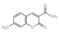 3-乙酰基-7-甲基-2H-色烯-2-酮结构式