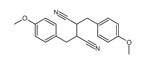 2,3-bis[(4-methoxyphenyl)methyl]butanedinitrile Structure