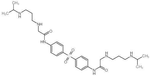 2-[3-(propan-2-ylamino)propylamino]-N-[4-[4-[[2-[3-(propan-2-ylamino)propylamino]acetyl]amino]phenyl]sulfonylphenyl]acetamide picture