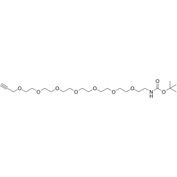 t-Boc-N-Amido-PEG7-propargyl structure