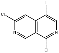 1,6-二氯-4-碘-2,7-萘啶结构式