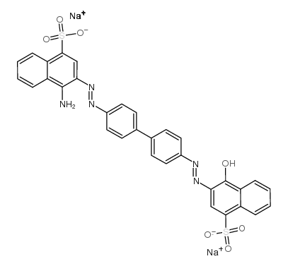 1-Naphthalenesulfonicacid,4-amino-3-[2-[4'-[2-(1-hydroxy-4-sulfo-2-naphthalenyl)diazenyl][1,1'-biphenyl]-4-yl]diazenyl]-,sodium salt (1:2) picture