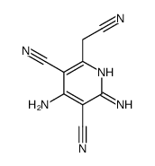 2,4-DIAMINO-6-(CYANOMETHYL)-3,5-PYRIDINEDICARBONITRILE Structure