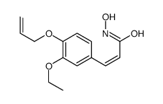 3-(3-ethoxy-4-prop-2-enoxyphenyl)-N-hydroxyprop-2-enamide Structure