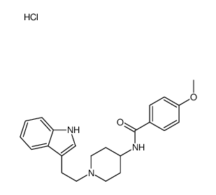 N-[1-[2-(1H-indol-3-yl)ethyl]piperidin-4-yl]-4-methoxybenzamide,hydrochloride Structure