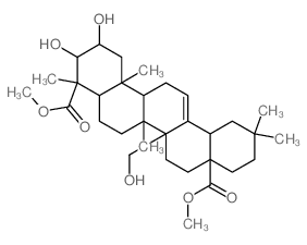 Olean-12-en-23,28-dioicacid, 2b,3b,27-trihydroxy-, dimethyl ester (8CI) Structure