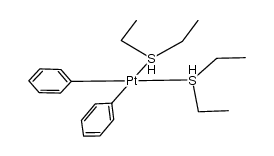 {PtPh2-bis(diethyl sulphide)}结构式