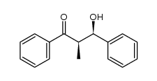 (2R,3R)-(+)-3-hydroxy-2-methyl-1,3-diphenyl-1-propanone Structure