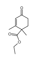 ethyl 1,2-dimethyl-4-oxocyclohex-2-ene-1-carboxylate结构式