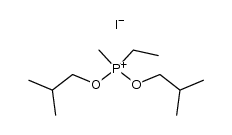 ethyldiisobutoxymethylphosphonium iodide结构式