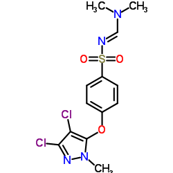 4-[(3,4-Dichloro-1-methyl-1H-pyrazol-5-yl)oxy]-N-[(E)-(dimethylamino)methylene]benzenesulfonamide结构式