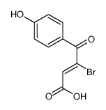 3-bromo-4-(4-hydroxyphenyl)-4-oxobut-2-enoic acid Structure