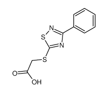 [(3-Phenyl-1,2,4-thiadiazol-5-yl)thio]acetic acid structure