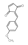 5-[(4-methoxyphenyl)methylidene]cyclopent-2-ene-1,4-dione结构式